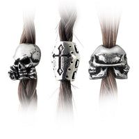 Alchemy Gothic ABR1 Alchemy Beard Rings/Beads Hair Skull Rose Cross Coffin