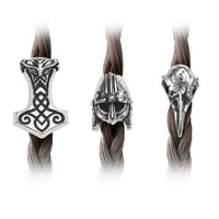 Alchemy Gothic ABR5 Norsebraid Hair Beads Beard Raven Skull Thor Hammer Viking