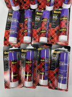 (12) Scotch Purple Mega Glue Stick 1.4Oz  Fast Permanent Dries Clear Bulk Lot