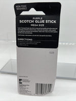 (12) Scotch Purple Mega Glue Stick 1.4Oz  Fast Permanent Dries Clear Bulk Lot