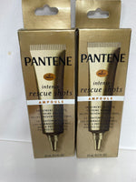 (2) Pantene Pro-V Intense Rescue Shots Ampoule Hair Treatment 15ml .5 fl oz