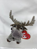TY SVEN the Reindeer (2019 Disney Frozen 2) 5" Beanie Baby Plastic Key Clip