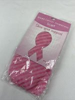 (2) BREAST CANCER AWARENESS SCARF, Pink Stripes Multi-Purpose Show Your Support!