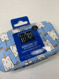 Danielle Creations Manicure Set 7 Pcs W/Carrying Case Scissor Tweezer Clipper