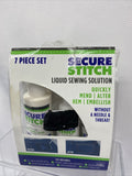 Secure Stitch Liquid Sewing Solution 7pc Set Clothing Repair Mend Hem Upholstery