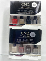 (2) CND VINYLUX Professional Long Wear Polish BEST SELLERS Mini COLLECTION