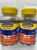 (2) Nature Made Kids First Sleep Chewable Gummies Bedtime Vitamin Sup 45ct 12/22