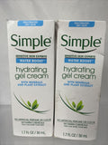 (2) Simple Water Boost Hydrating Gel Cream Face Moisturizer 1.7 oz