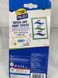 Crayola 3 Sticks Quick Dry Paint Sticks Dries In Less 60 Sec ￼purple Blue Green