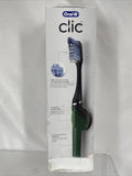 Oral-B Clic Manual Toothbrush Black/Chrome Magnetic Brush Holder Replaceable Hea