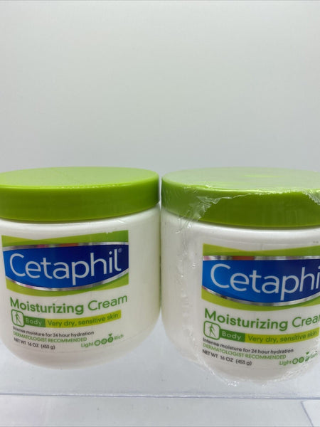 (2) CETAPHIL Moisturizing Cream for Very Dry Sensitive Skin Fragrance Free 16oz