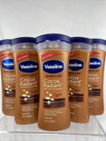 (5) Vaseline Intensive Cocoa Radiant Dry Skin Body Lotion Butter 10oz