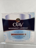 Olay Regenerist Luminous Overnight Mask Gel  Moisturize Hydrates Skin 4.5oz