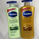 (2) Vaseline Intensive Care Almond Smooth & Soothing Hydration ￼Body Lotion 20.3