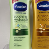 (2) Vaseline Intensive Care Almond Smooth & Soothing Hydration ￼Body Lotion 20.3