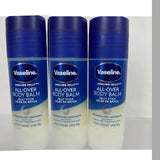 (3) Vaseline All Over Body Balm Jelly Stick FRAGRANCE FREE Anti-Friction ￼1.4oz