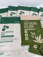 (12) Soo'AE Hanbang Mask CICA Soothing Calming Herb Sheet & Hemp Dreams Mud Mask