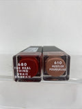 (2) Cover girl￼ 610/680￼ Ultra Matte Lipstick Hustler The Real Thing Red Nude￼￼