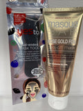 (2) Masque Bar Rose Gold Foil Peel-Off Face Mask 2oz & Dual Ended Applicator