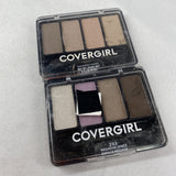 (2)COVERGIRL Eye Enhancers Eyeshadow Quad 265 Shirley Nudes 203 Negative Space￼￼