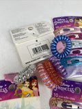 (4) Scunci Disney Princess Hair Snap Clips 2x 10pcs 2x 5 Spirals Pony Tail