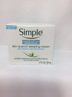 (2) Simple Water Boost Sleeping Cream  Night Time Moisturizer 1.7oz