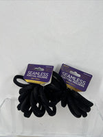 (2) Donna Seamless Ponytail Holders Small 12 PCScrunchie Elastics Hair Tie￼