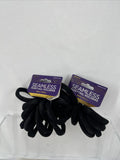 (2) Donna Seamless Ponytail Holders Small 12 PCScrunchie Elastics Hair Tie￼