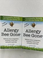 (2) Allergy Bee Gone w/Manuka Honey Nasal Swab + Swabs Included 12/23