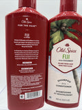 (2) Old Spice Fiji with Coconut 2 in 1 Shampoo + Conditioner 13.5oz For The Hair