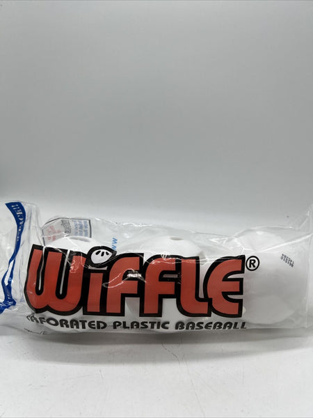 Wiffle® 3 Pack of Perforated Plastic Baseballs Wiffle Balls Tee COMBINE SHIPPING