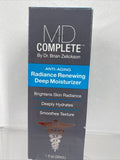MD Complete Anti Aging Radiance Renewing Deep Moisturizer brighten Skin￼ 1 fl oz