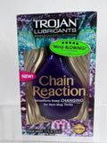 Trojan Chain Reaction Hard To Find Rare 2.7 Ounce Purple Bottle￼ COMBINE SHIP!