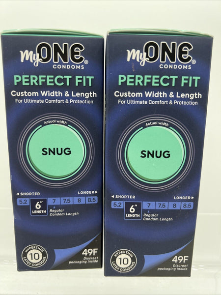 2) MyONE Custom Fit SNUG Condoms FitCode 49F MixedPleasure Thin Glide –  Face Plant