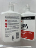 (2) Neutrogena Ultra Gentle Daily Cleanser Acne Prone Skin Pro-Vitamin B5 16oz