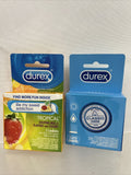 (2) XXL Condoms Longer Wider Body Safe Male Latex Bodysafe Classic & Tropical