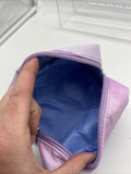 Scunci Zipper Case makeup bag Pink Purple White Tie Die Ombre 6”