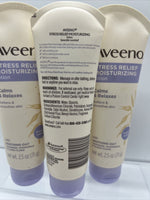 (3) AVEENO Stress Relief Moisturizing Lotion  Calms & Relaxes  2.5 OZ