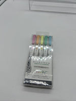 Zebra Mildliner Brush Pen & Marker Fluorescent 5-pk Double Sided Highlighter