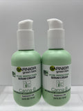 (2) Garnier green labs CANNA-B Pore Perfecting Serum Cream COMBO To Oily 2.4oz