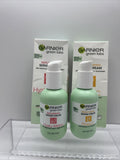 (2) Garnier Replumping Hyalu-Melon & Brightening Pinea-C Serum Cream  2.4 oz