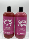 (2) Lush Snow Fairy ￼Shower Gel Pink Shimmer Cotton Candy Bubblegum 16.9oz