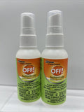 (2) OFF! Botanicals Mosquito Insect Repellent IV Plant-Based Bug Spray TSA  2oz