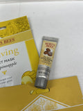 (4) Burt’s Bees Gift Set Moisturizing Lip Mask Reviving Sheet Hand Repair Cream