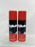 (2) Gillette Regular Foam Shaving Cream TSA TRAVEL  2 oz/ea