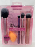 Real Techniques Everyday Essentials 5pc Brush Set Face Eye Cheek Crease Blending