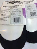 (2) 5-9 L'eggs 2Pk Seamless Nylon Massaging Foot Covers Black Sock