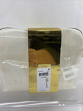 Kendall Kylie Cosmetic Beauty Case Bag Makeup in Frosted Lucite White Gold