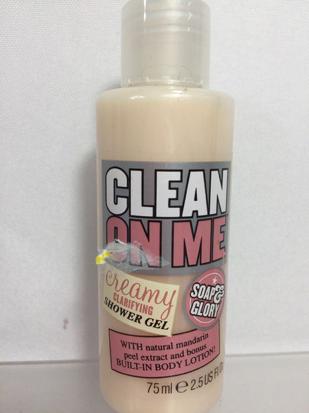 Soap & Glory Clean On Me Clarifying Shower Gel, 2.5 oz Travel
