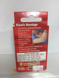 Mueller 3”  Inch Elastic Bandage Antimicrobial Reusable 5.3ft 2clips